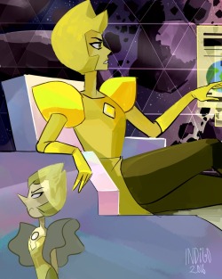 artistic-snachel:  I loved this episode and yellow diamonds giraffe neck and her pearls facial expressions and peridemption omfg I’m still fangirling 