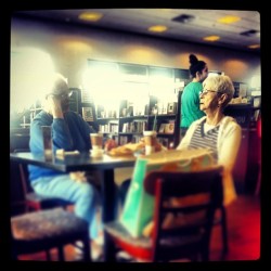 Old lady sass. #Starbucks #morning #coffee #sass #werk #blue #red #green #dope #hipster #grandmama