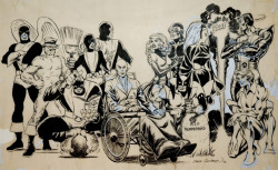 brianmichaelbendis:  Gorgeous Dave Cockrum X-Men pinup original art. 