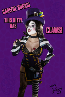 enasnivolzcosplay:  Happy (early) Valentine’s Day from Mad Moxxi!! ;) Send these to everyone you’ve got a soft spot for, sugar! Except Claptrap. Don’t want him getting the wrong idea. Again. &lt;3