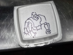 So at work, when my buddy asks if I want food to take home and I say yes, I mark the box with a picture of a robot(Shin Getter, Cherno Alpha, MazinKaizser). No one else would think to do the same thing. Yay for pork fried rice.