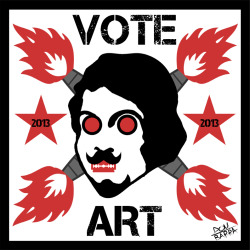 #art #artnews Dom Barra (Logo) &amp; Domenico Esposito (Slogan)_ITALY_  &ldquo;VOTE ART: but do not do it for me, as ART I am AUTARCHIC!&rdquo; VOTE ARTCultural Art Movement A competition to exhibit your Logo and ad video VOTE ART in the CAM Museum