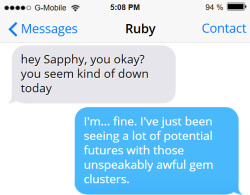 Ruby is the world’s leading expert on dealing with negative future visions