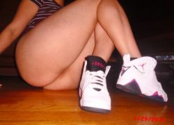 My girl showing her Retro VII&rsquo;S