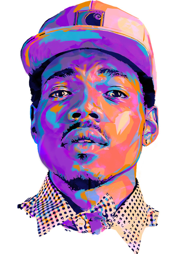 machine-factory:  Colorful digital portraits by artist Mink Couteaux aka Merged Visible. 