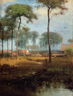 lyghtmylife:George Inness  (American; Hudson River School, Tonalism; 1825-1894):  Early Morning, Tarpon Springs; 1892.  Oil on canvas, 107.2 x 82.2 cm (42-1/8 x 32-3/8 inches).  Art Institute of Chicago, Chicago, Illinois, USA.