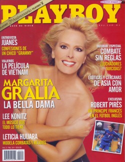   Margarita Gralia - Playboy Mexico 2004 Octubre (35 Fotos)Margarita Gralia desnuda en la revista Playboy Mexico 2004 Octubre. Margarita Gralia Pulido (Argentina; 23 de diciembre de 1954) es una actriz y empresaria mexicana de origen argentino. Su carrera