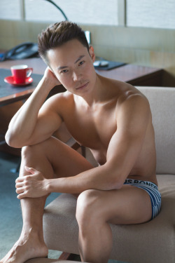 dpollar1: The super sexy Charles Ng from our shoot in Singapore.