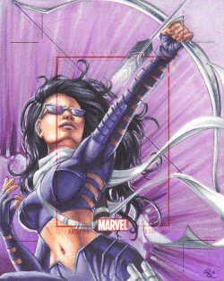 uncannywonder:  Kate Bishop, M70 AP by *Dangerous-Beauty778 You can never go wrong with Girl Hawkeye