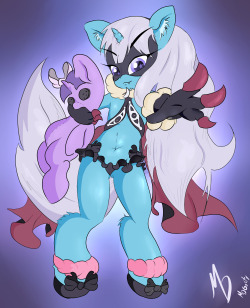 Since she always wants to take over everything, the Lady Venera outfit seemed apropos for Trixie.