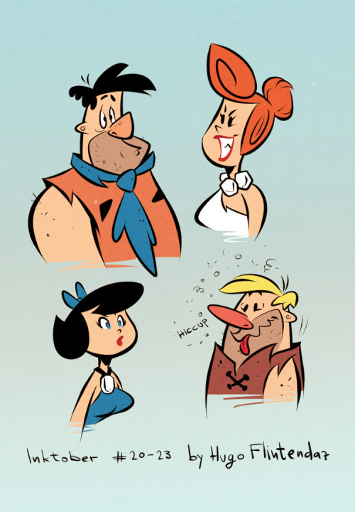   Inktober2018 - 20-23 - The Flintstones  Yabba dabba doo!  Added some colors today to these portraits from this show. A little off model, but I like it :)Check out my previous Inktober - HERE.Newgrounds Twitter DeviantArt  Youtube Picarto Twitch