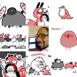 k-eke:  Because everybody made it and I find it interesting, this is me =D !! A bright smile for you all, thank you for everything !    If one day you see someone who looks like Snoop Dog with glasses, well it’s me x) !    #artvsartist    YOU ARE
