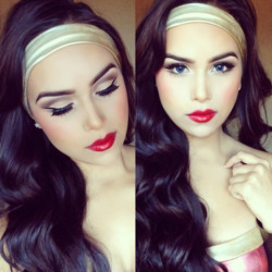 makeupbag:  http://makeupbag.tumblr.com/  Now this is a girl kissable make up, ideal for flitter whith him or her :)