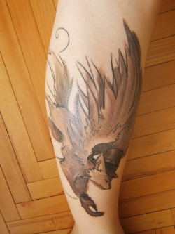 This tattoo wasn&rsquo;t made by me, nor on me. I just made the design This was the second tattoo design commission for kiikrindar and here you can see the results! (It&rsquo;s on a leg, btw) I strongly encourage you to share the outcomes of your tattoos