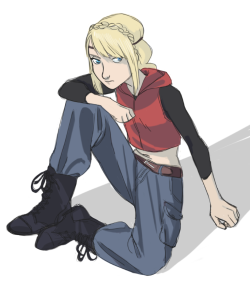 coldfeetwarmflames:  girls in cargo pants are my weaknessblame this on derpfire’s botfight!au. 