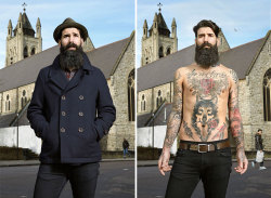 cl3verlittlef0x:  88floors:  ‘Covered’ by Photographer Alan Powdrill Highlighting perception of tattooed people is important. There is still a stigma around them, one that bares no truth.  It’s cool that Philip yarnell is in this. 