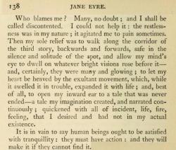 orplid: Literature … Charlotte Brontë - Jane Eyre, 1847 ; and, best of all, to open my inward ear to a tale that was never ended - a tale my imagination created, and narrated continuously ; quickened with all of incident, life, fire, feeling, that