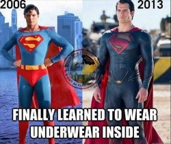 aspiringsherlock:  WHO MADE THIS WHO FUCKING MADE THIS CHRISTOPHER REEVE (guy in the “2006” image) DIED IN 2004 AND ALSO BTW FYI OTHER ACRONYMS IDK UNDERWEAR ON THE OUTSIDE IS BASICALLY TRADITION idk some people like it but i’m upset that he’s