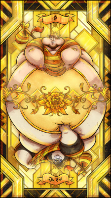 doodleglaz:The Fool - (BalloonRacoon)The Magician - (Badgermancer)The High Priestess - (PB)A commission series where I slowly make my way through the major arcana tarot deck set to a gold and black art deco style!