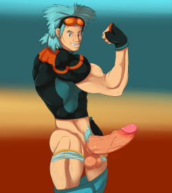 smutwithak:  Thursday Weekly DrawingFirst of all, i’m sorry this is late, today was a very busy day for me. Yet again, this was a request, as many of the pokemon dudes i end up drawing are XD. If there isn’t much art/bara of the character around,