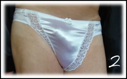 pattiespics:  When I attend a wedding I always think that the Bride should not be the only person there in fancy white panties.  And as you can guess, I take care of that.  This weekend I will be attending an out of state wedding so I thought my followers
