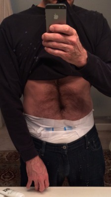 imjeffim42:  Bf put me in diapers again today.  Says I act like a kid so treated like a kid. Lol.   ASK ME ANYTHING.  REBLOG PLEASE - HELP ME GET FOLLOWERS :)   CLICK HERE FOR BLOG AND MY SELF PICS:   Love the hairy stomach and diaper, man.
