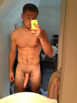 biblogdude:  straightdudesexting:  21 year old straight hung bro  Damn that is a sweet dick. Bro let me help you with that 