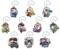 More Otayuri official merch!! Otabek appears in the 2nd PITA! ballchain set (Based on FS costumes), and the motorbike ride also gets a merch cameo (Bottom left)! &lt;3 &lt;3