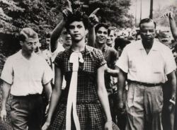 cloudyskiesandcatharsis: On the morning of September 4, 1957, fifteen-year-old Dorothy Counts set out on a harrowing path toward Harding High, where-as the first African American to attend the all-white school – she was greeted by a jeering swarm of