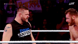 mith-gifs-wrestling:  Hugs and hand-lifting at Survivor Series.