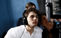 Xavier Dolan while filming I Killed My Mother