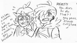 shima-draws: ☀️🍋 doodles in class!! Clemont gets lots of freckles after coming to Alola. He also bonds a lot with Gladion over how gay the both of them are for Ash 