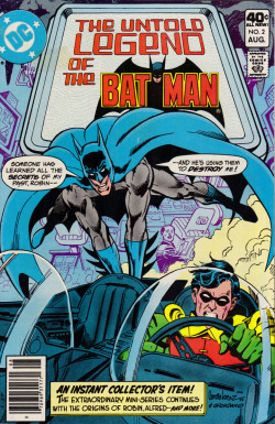 The Untold Legend Of The Batman, No. 2 (DC Comics, 1980). Cover art by José Luis García-López and Dick Giordano.From Oxfam in Nottingham.