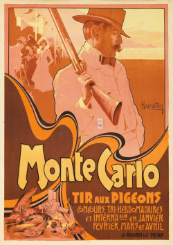 Monte Carlo / Tir aux Pigeons. 1900. Adolfo Hohenstein.