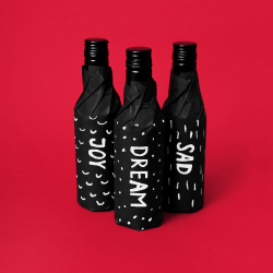 milyunas: Wine packaging concept.Small bottle of wine for your emotions.  My social feeds: INSTAGRAM   /   BEHANCE   /   FLICKR 