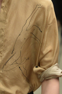 wgsn:  Dries Van Noten’s nude dancer prints were done in collaboration with illustrator Richard Haines  