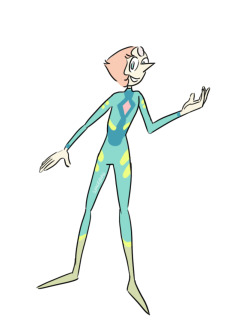 thereactionof1984:  I’m so excited for today’s episode that I drew Pearl in her space suit instead of doing homework !!!! 