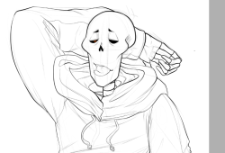 Oh, also I am making Underswap Papyrus body pillow design which will be free to do download and print for oneself. [I’m making it as a test on bodypillows lol]a preview lol, I think I’ll be streaming the coloring after I finish the lines which are