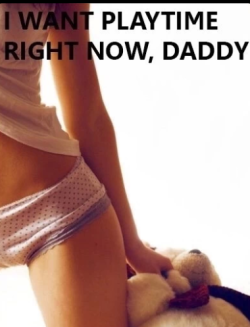 sweet-little-molested-melissa:  Ok princess…Daddy can never say no to that 