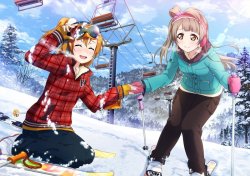 lovelivemj:    School Idol Festival UR pairs stitched and textless: Kotori Minami #476: Rigid Training with Umi-chan &amp; Honoka Kousaka #483: Let’s Sneak Out Together!