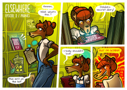   ElsewhereEpisode 8 / Pranks!Page 1.1First page of Episode 8! Very excited to do this comic, I think it’s going to be good fun! Big thanks to all my Patrons for their continued support &lt;3&gt; Like my comic? Consider supporting me on Patreon. More