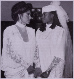 sapphomore:photographs from lesbian couples’ commitment ceremonies in the 1980′s, published in ceremonies of the heart : celebrating lesbian unions by becky butler, 1990
