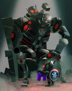 galgard:    Ultron Son : Daddy, May I wear this p…Ultron Dad : Never!  