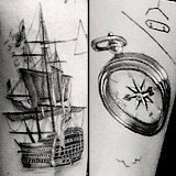 16meets18:  Harry and Louis | Tattoos   This