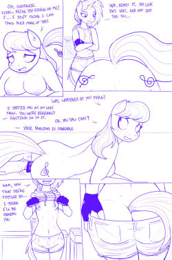 datcatwhatcameback:  ponideathmarch:  Page 6. The “double cutie mark” looks kinda silly, doesn’t it?  HNNG This Octavia is so cute. &lt;3  Loving this comic X3
