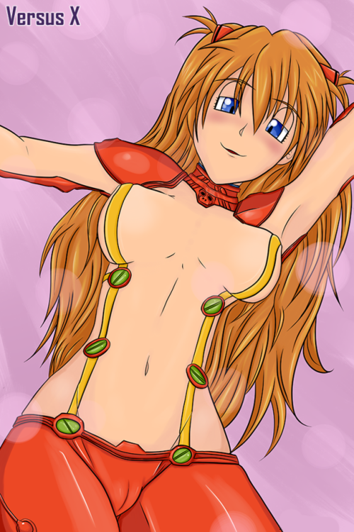 oppaidattebayo: Asuka’s New Suit Anyone loves Evangelion? Old drawing from a classic anime ^^ 