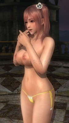 doaxrachel:  Preview for Honoka topless Source : http://www.loverslab.com/topic/49061-doa5lr-honoka-mods-flower-pasties-topless/