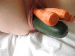 zendildos:  fruit-and-vegetable:  cucumber, carrots and other things…  Like dildo pics? You’ll likehttp://zendildos.tumblr.com/Fat dildos and insertions in juicy chicks. 