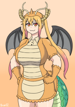 briantwelve:  Commissions for @kzn02 Tohru &amp; Lucoa from Maidragon with Dragon Pokemon themed outfits. Dragonite and Rayquaza respectively.   Commission info   