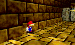 n64thstreet:  Roll playing in Super Mario 64, by Nintendo.